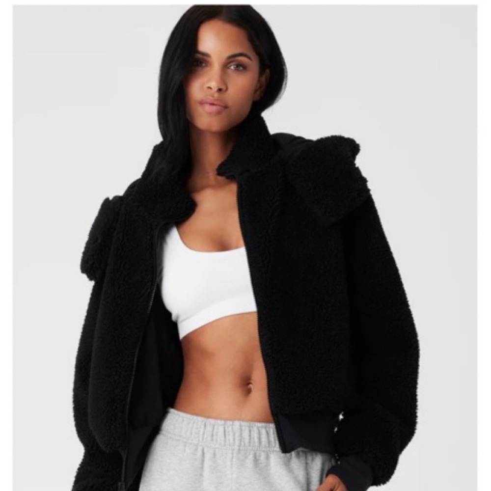 Alo Foxy Sherpa Jacket Black
